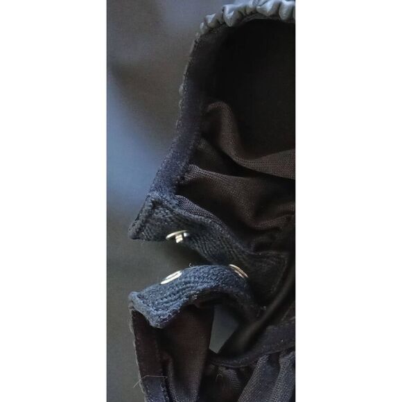 Tibi new york womens small vegan leather black hi neck bodysuit - Picture 5 of 8